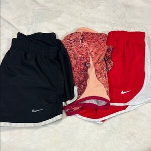 Nike Kids Athletic Shorts - bundle of 3 pairs